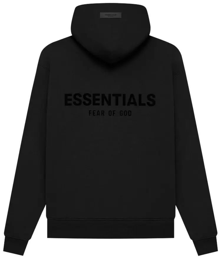 Fear of God Fear of God Essentials Pullover Hoodie Stretch Limo Black product image